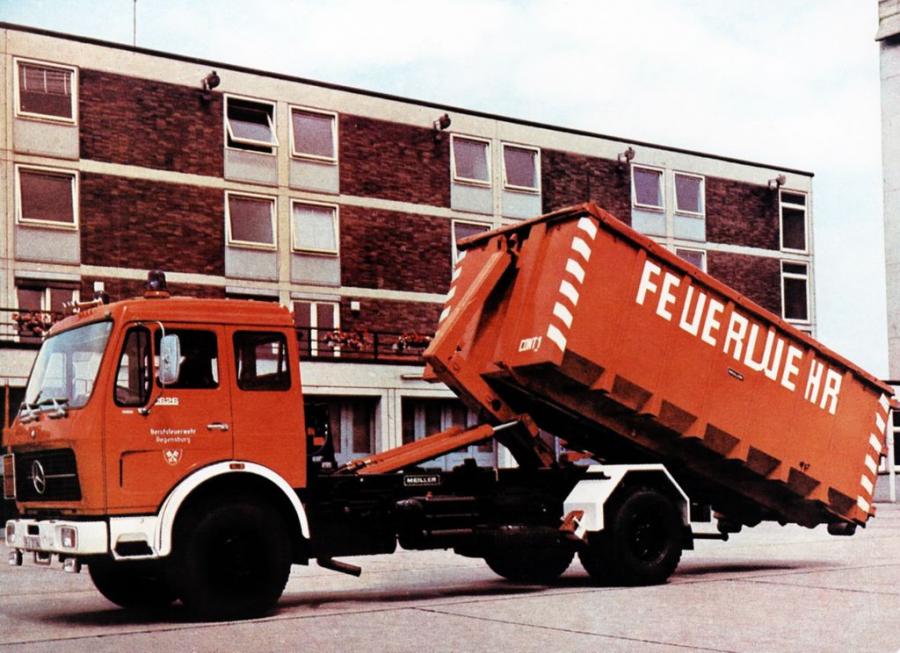  Mercedes-Benz 1626 Abgleitkipper fur Meiller Schnellwechselsystem 1973 года  (фото 1 из 1)